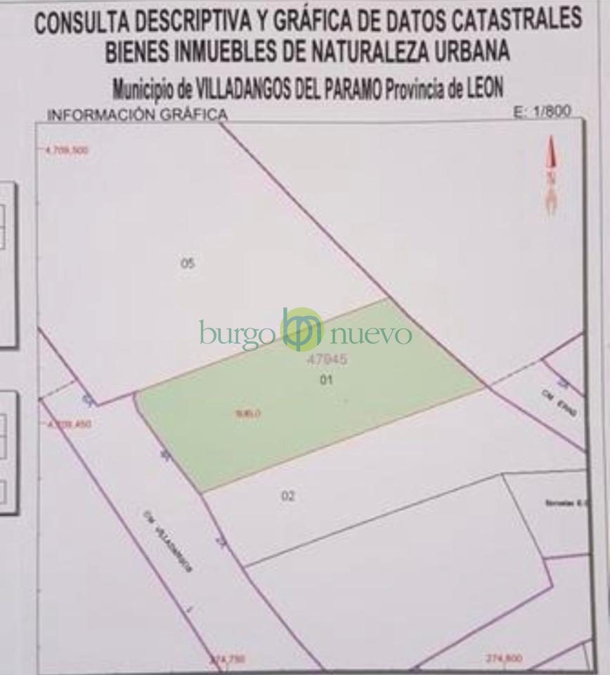 PARCELA EDIFICABLE DE  1200m2 EN VILLADANGOS DEL PARAMO
