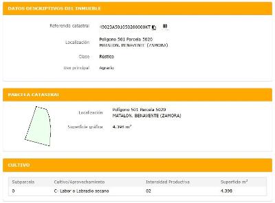 Solar en Calle Poligono 501 Parcela 5020 (Benavente)